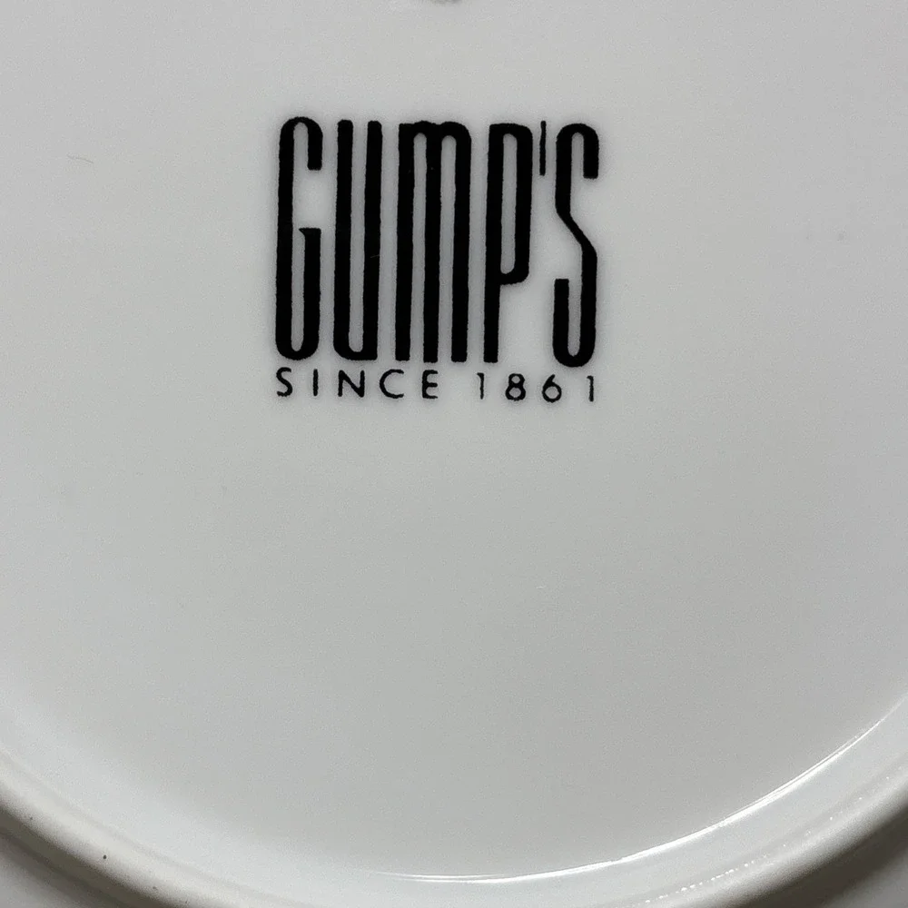 Gumps Botan Imari Japan Chrysanthemums Scalloped Cereal Soup Pasta Bowls Set/4